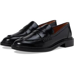 Madewell Womens The Vernon Loafer US 9.5 Black Leather Slip On NIB